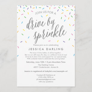 Drive by Sprinkle by Baby Shower Invitation
