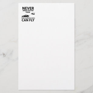 Drive carefully stationery