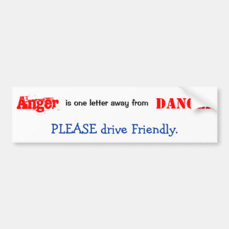 Drive Friendly Bumper Sticker
