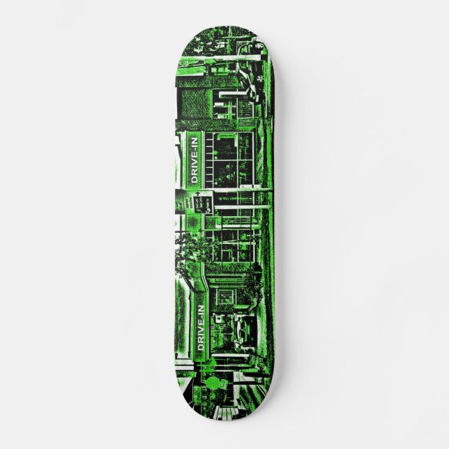 Drive-in Fried Chicken in Green Skateboard (Front)