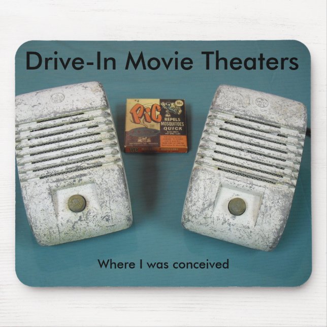 Drive-In Movie Theatres Mouse Mat (Front)