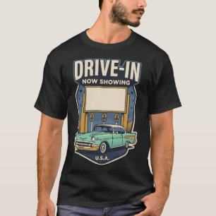 Drive-In Theatre Vintage Roadside Americana Retro T-Shirt