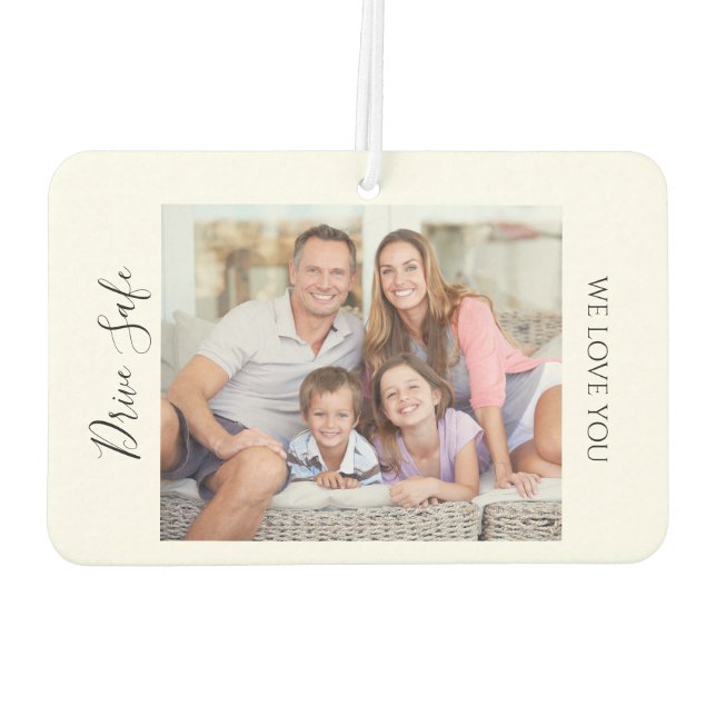 Drive Safe Custom Photo Car Car Air Freshener (Back)