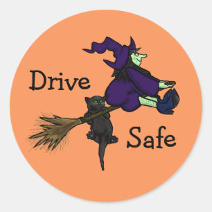 Drive Safe Halloween Stickers (Customise It!)