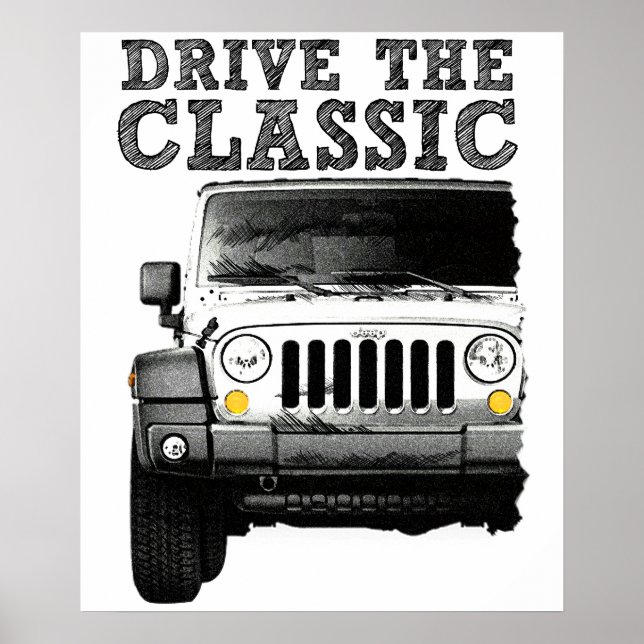 drive the classic-jeep poster (Front)