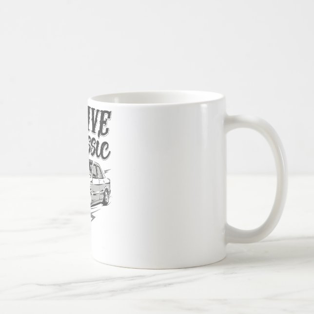 Drive The Classic MERCEDES W201 190E Coffee Mug (Right)