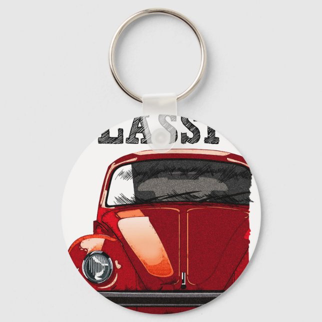 drive the classic-vw beetle key ring (Front)
