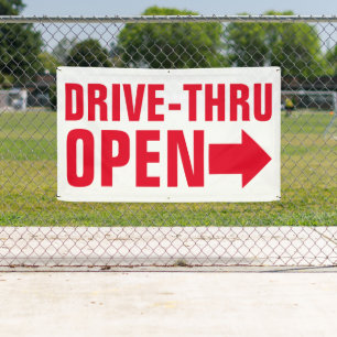 Drive-Thru Banner For Fast Food Restaurants