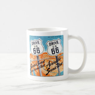 Drive U.S. Route 66 Retro Guide Coffee Mug