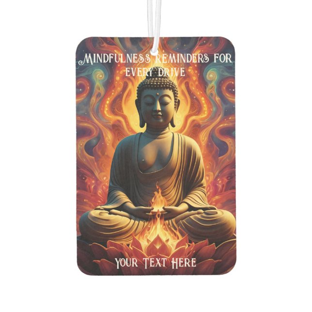 Drive with a peaceful mind car air freshener (Back)