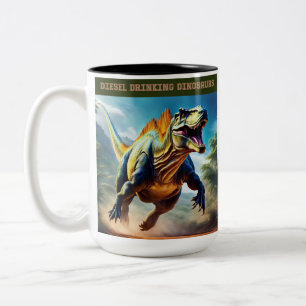 Driven By Diesel Two-Tone Coffee Mug