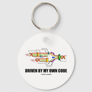 Driven By My Own Code (DNA Replication) Key Ring