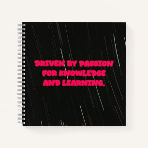 Driven By Passion For Knowledge Learning Teacher Notebook
