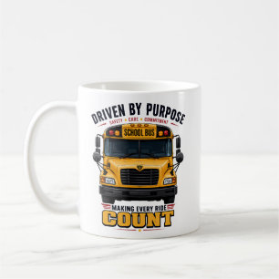 Driven By Purpose School Bus Driver Mug