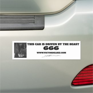 Driven by the beast bumper car magnet