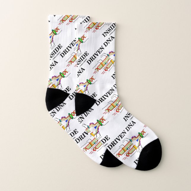 Driven DNA Inside Molecular Biology Geek Humour Socks (Pair)