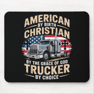 Driven Faith And Diesel Trucking Jesus Christian T Mouse Mat
