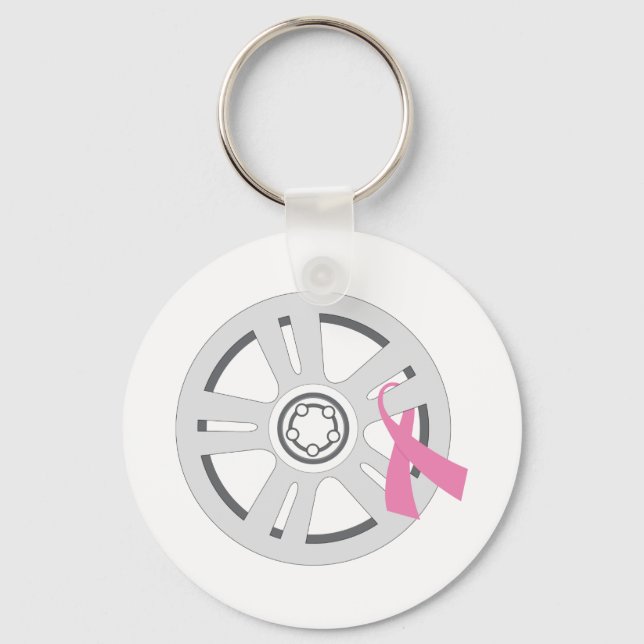 Driven to Find a Cure Key Ring (Front)