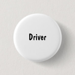 Driver 3 Cm Round Badge