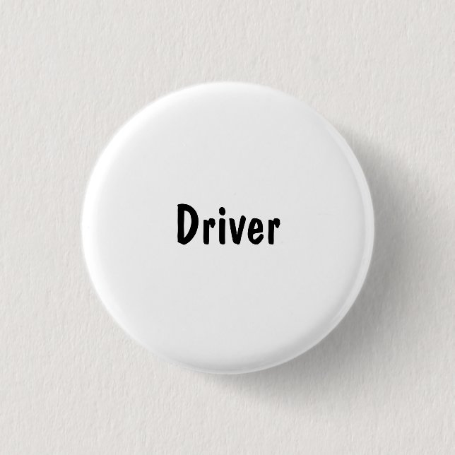 Driver 3 Cm Round Badge (Front)