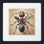 Driver Ant Dorylus 061124IREF223 - Watercolor Square Wall Clock<br><div class="desc">Driver Ant Dorylus 061124IREF223 - Watercolor by John Pintow - Explore the beauty of wildlife with this exquisite watercolor art collection. Each artwork captures the vibrant essence of various animals and insects,  showcasing detailed textures and rich colors. Ideal for those who cherish nature's artistry.</div>
