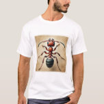 Driver Ant Dorylus 061124IREF223 - Watercolor T-Shirt<br><div class="desc">Driver Ant Dorylus 061124IREF223 - Watercolor by John Pintow - Explore the beauty of wildlife with this exquisite watercolor art collection. Each artwork captures the vibrant essence of various animals and insects,  showcasing detailed textures and rich colors. Ideal for those who cherish nature's artistry.</div>