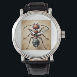 Driver Ant Dorylus 061124IREF223 - Watercolor Watch<br><div class="desc">Driver Ant Dorylus 061124IREF223 - Watercolor by John Pintow - Explore the beauty of wildlife with this exquisite watercolor art collection. Each artwork captures the vibrant essence of various animals and insects,  showcasing detailed textures and rich colors. Ideal for those who cherish nature's artistry.</div>