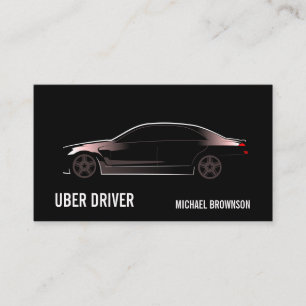 Driver Black Car Chauffeur Airport Transfer Business Card