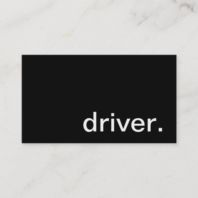Driver Business Card (Front)