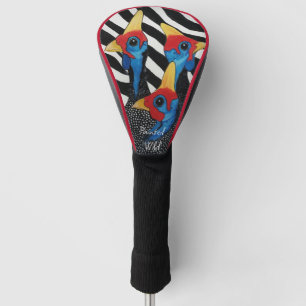 Driver Cover, Guinea Fowl Painted Wild Golf Head Cover