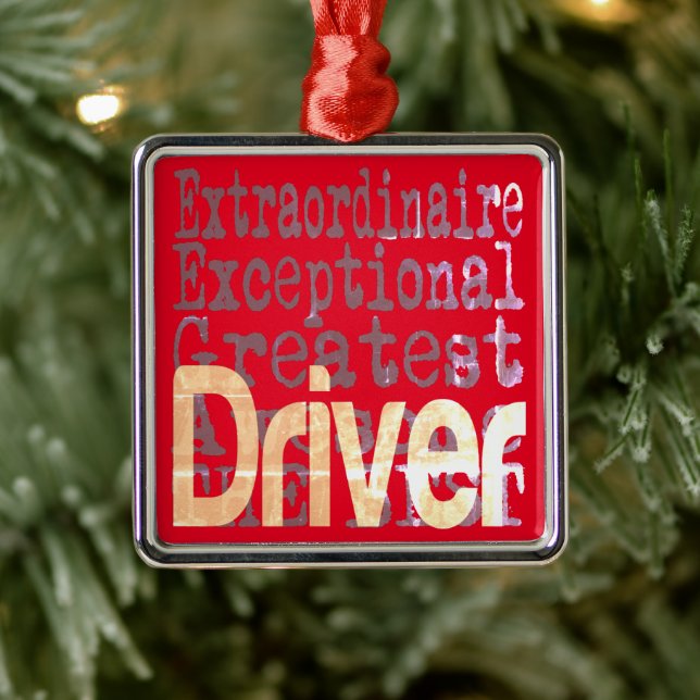 Driver Extraordinaire Metal Tree Decoration (Tree)