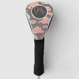 DRIVER GOLF HEAD COVER JAPANESE CLOUDS DIY INITIAL
