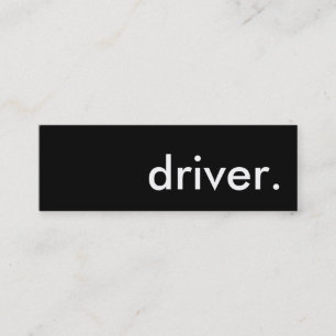 driver. mini business card