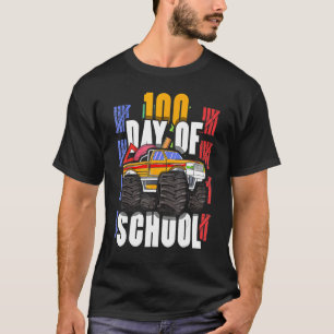 Driver Monster Truck Student 100th Day 100 Days Of T-Shirt