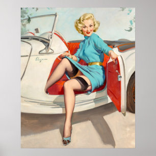 Driver Pin Up Poster