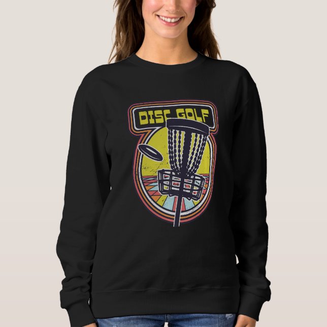 Driver putter Vintage Frisbee Retro Frisbee Disco  Sweatshirt (Front)