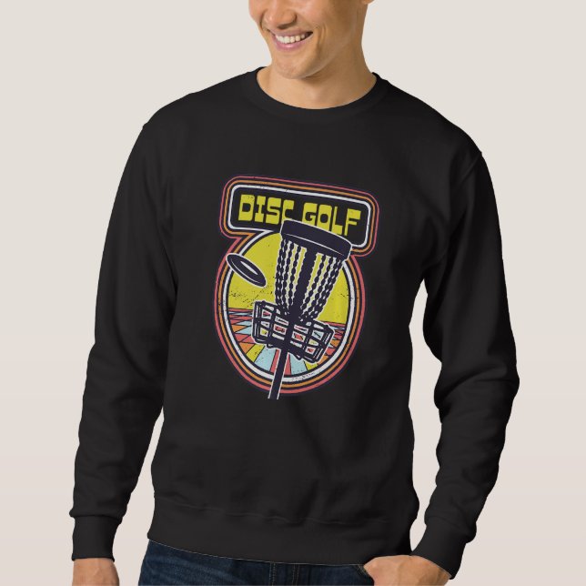 Driver putter Vintage Frisbee Retro Frisbee Disco  Sweatshirt (Front)