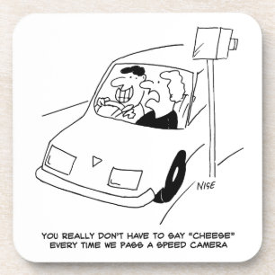 Driver Says Cheese When Passing a Speed Camera Coaster