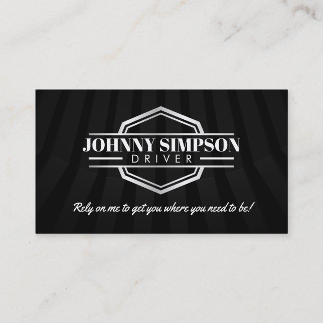 Driver Taxi Business Cards (Front)