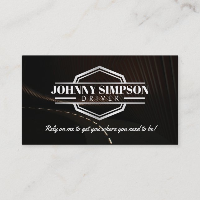 Driver Taxi Business Cards (Front)