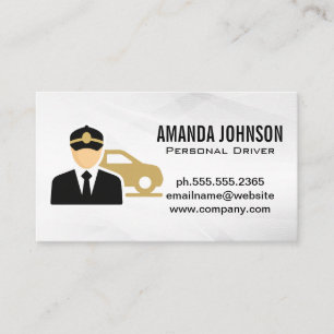 Driver Transportation   Chauffeur  Business Card