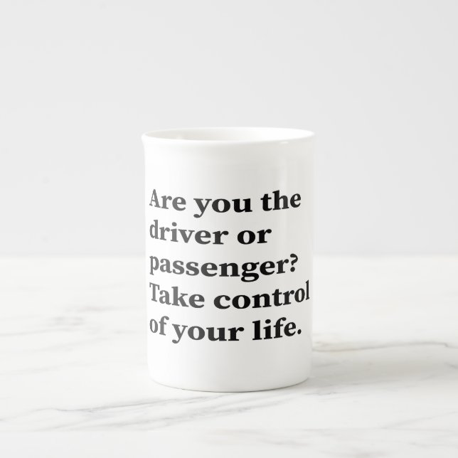 Driver vs Passenger? Bone China Mug (Front)
