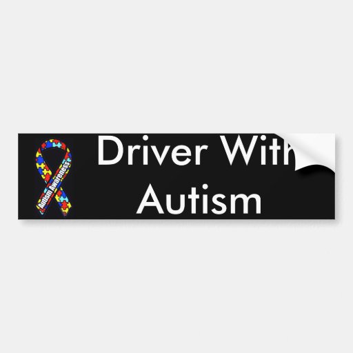 Image of Driver With Autism Bumper Sticker