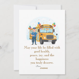 Driver's birthday card