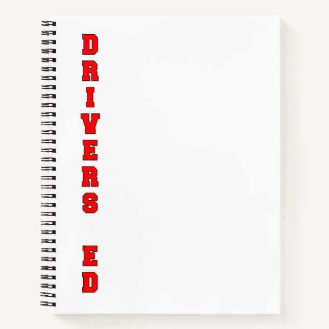 Drivers Ed Notebook (Front)