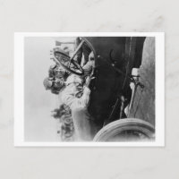 Drivers in a Mercer for the Astor Cup Photograph