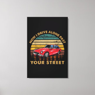 Drivers License - Now I Drive Alone Past Your Stre Canvas Print