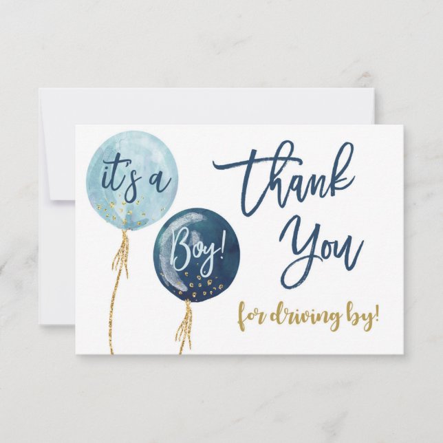 Driving by thank you card (Front)