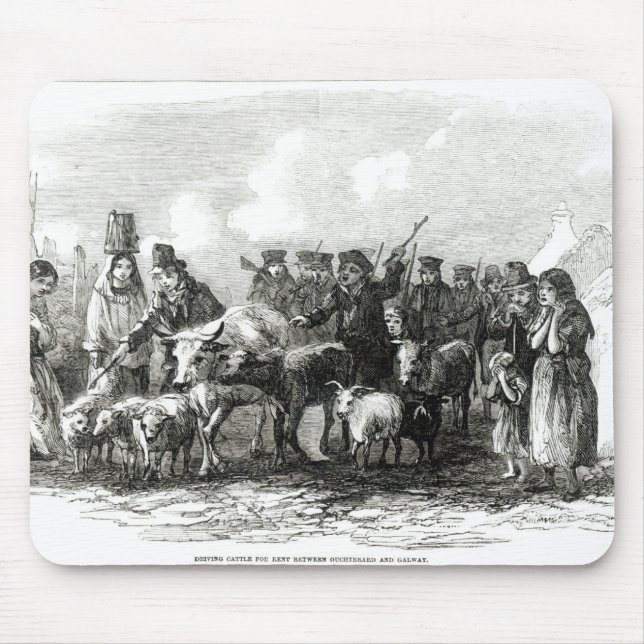 Driving Cattle for Rent Mouse Mat (Front)