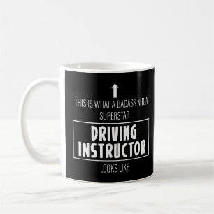 Driving instructor driving school driving licence coffee mug